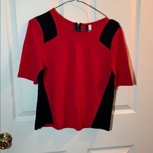 Size Small Red and Black Kenzie Blouse